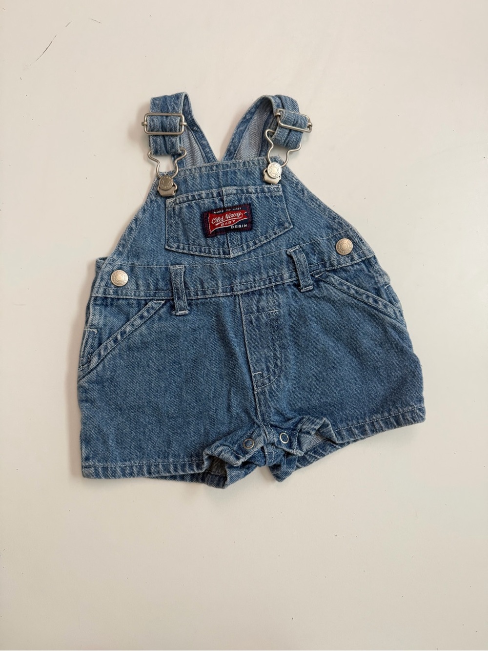Vintage Old Navy Shortalls Overalls Carpenter Denim Newborn Photos Baby Doll